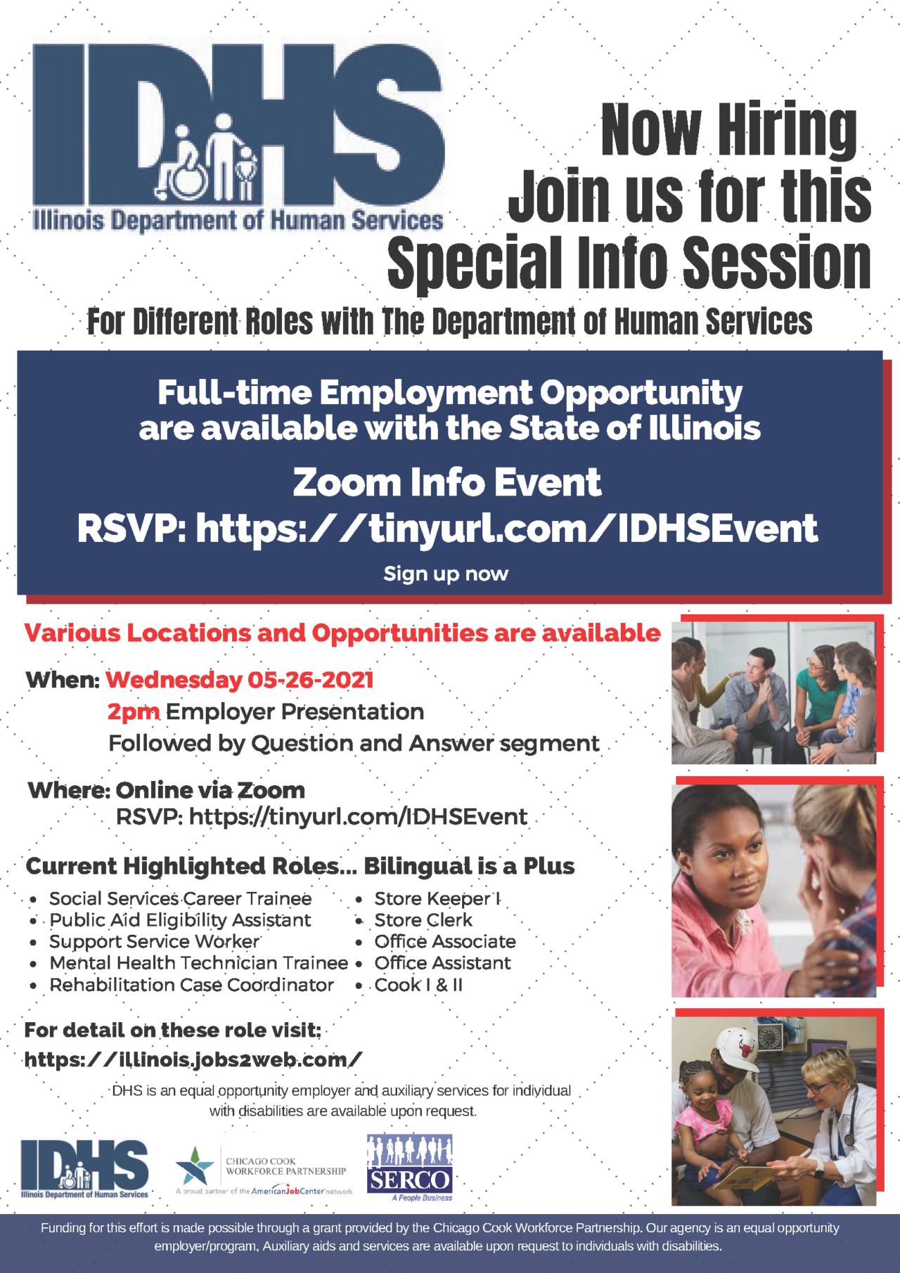 Illinois Department of Human Services Info Session Event North Cook